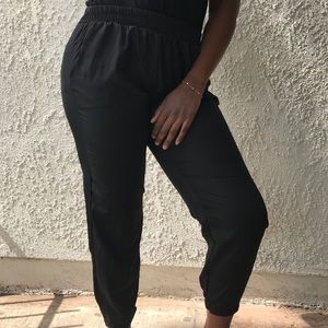 Black Satin-y Joggers ✨